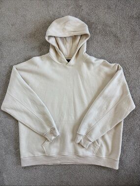 Abercrombie & Fitch Cream Hoodie Sweatshirt